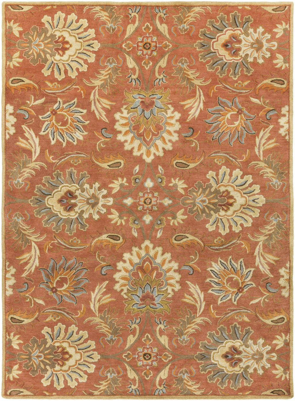 Chesterton Hand Tufted Orange 1112 Area Rug