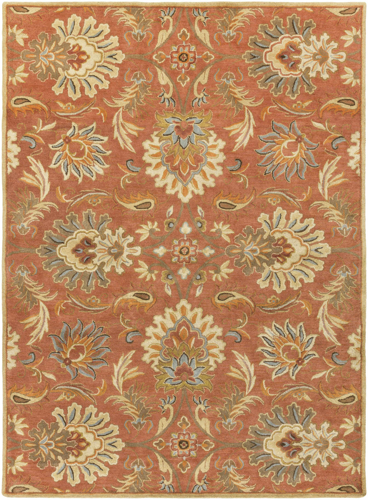Chesterton Hand Tufted Orange 1112 Area Rug