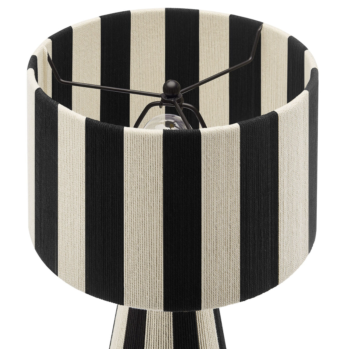 Renae Handwoven Cotton Thread Striped Table Lamp by Modway