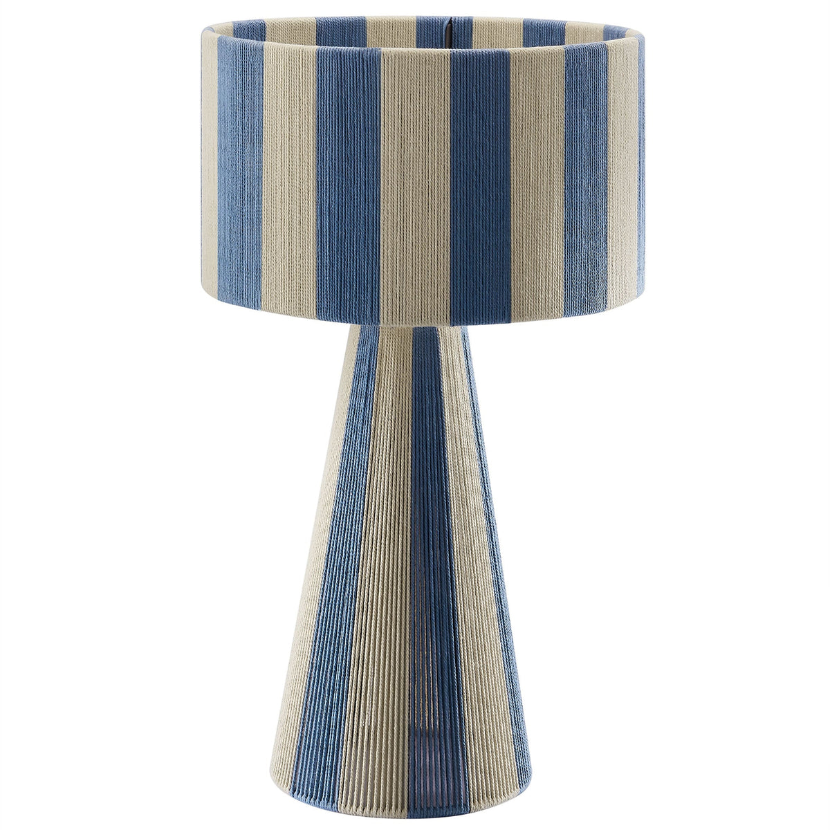 Renae Handwoven Cotton Thread Striped Table Lamp by Modway