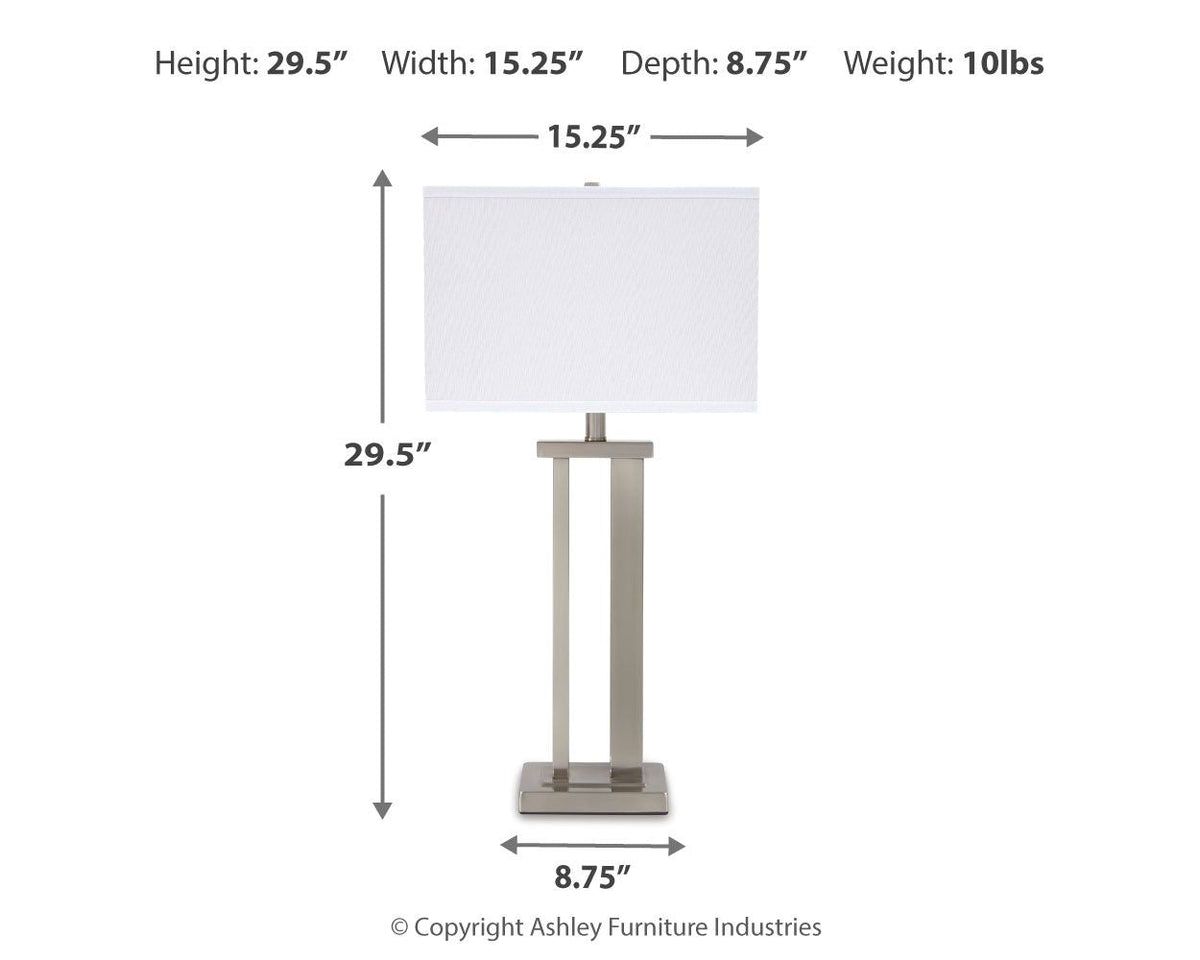 Aniela - Metal Table Lamp Set